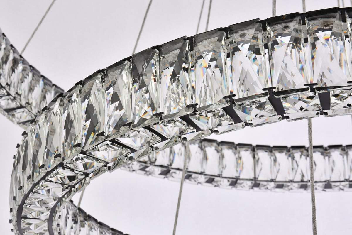 Modern Black 3-Light ChandelierBy Home Living