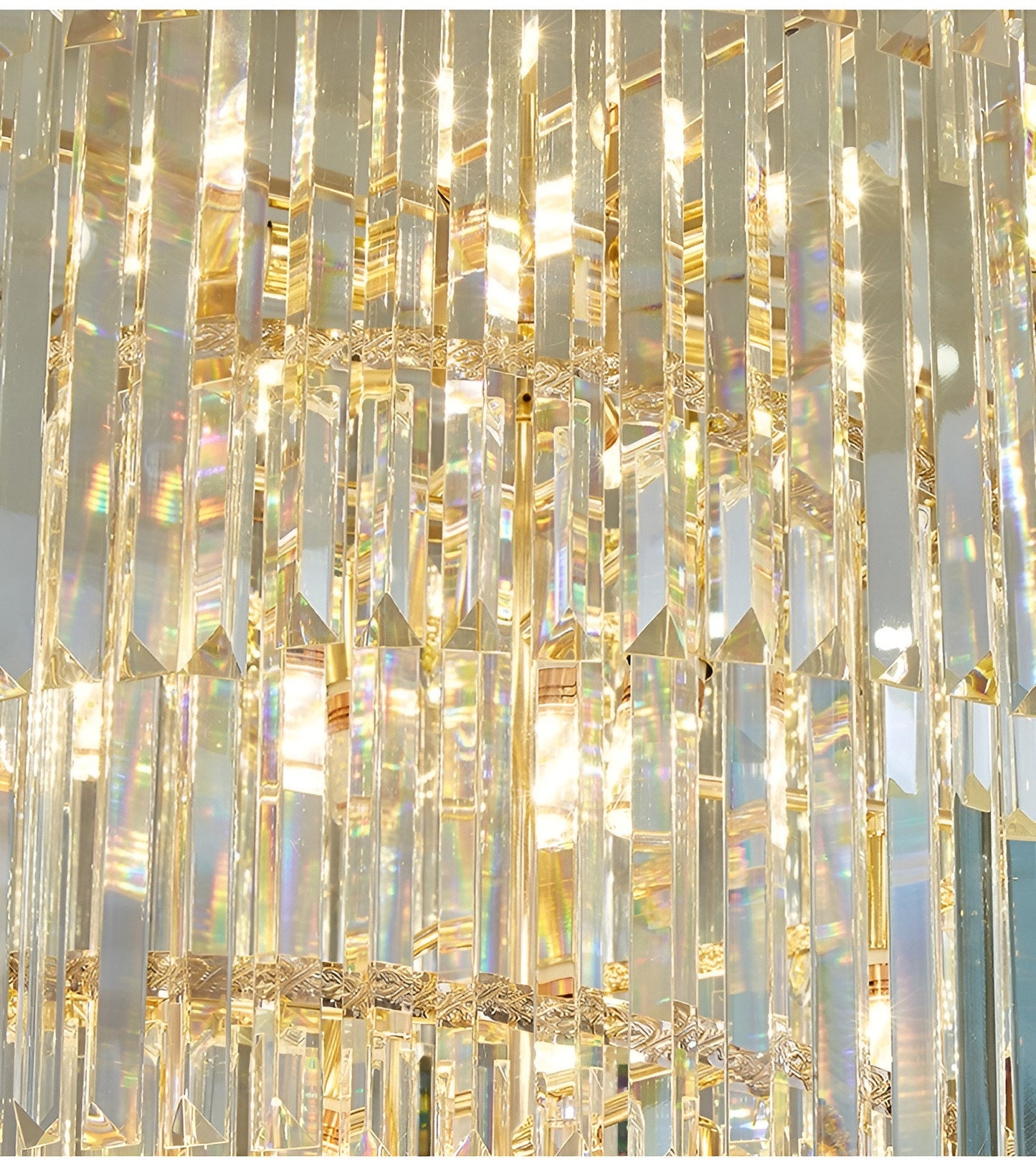 Cap d'Ail | Gorgeous Big Stairway Crystal Ceiling Chandelier, 15.8*47.2''By Miron Demid LLC