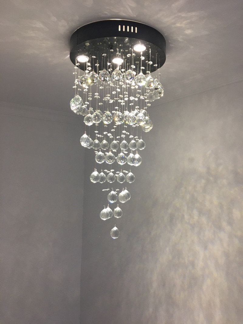 Le Tignet | Creative Large Raindrops Crystal Chandelier, 16 Bulbs, Warm LightBy Miron Demid LLC