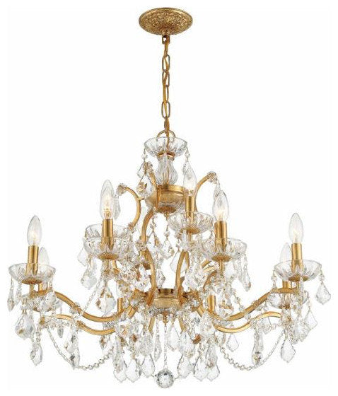 Filmore 12-Light Chandelier In Traditional Style, 24"Hx29"WBy Crystorama Lighting