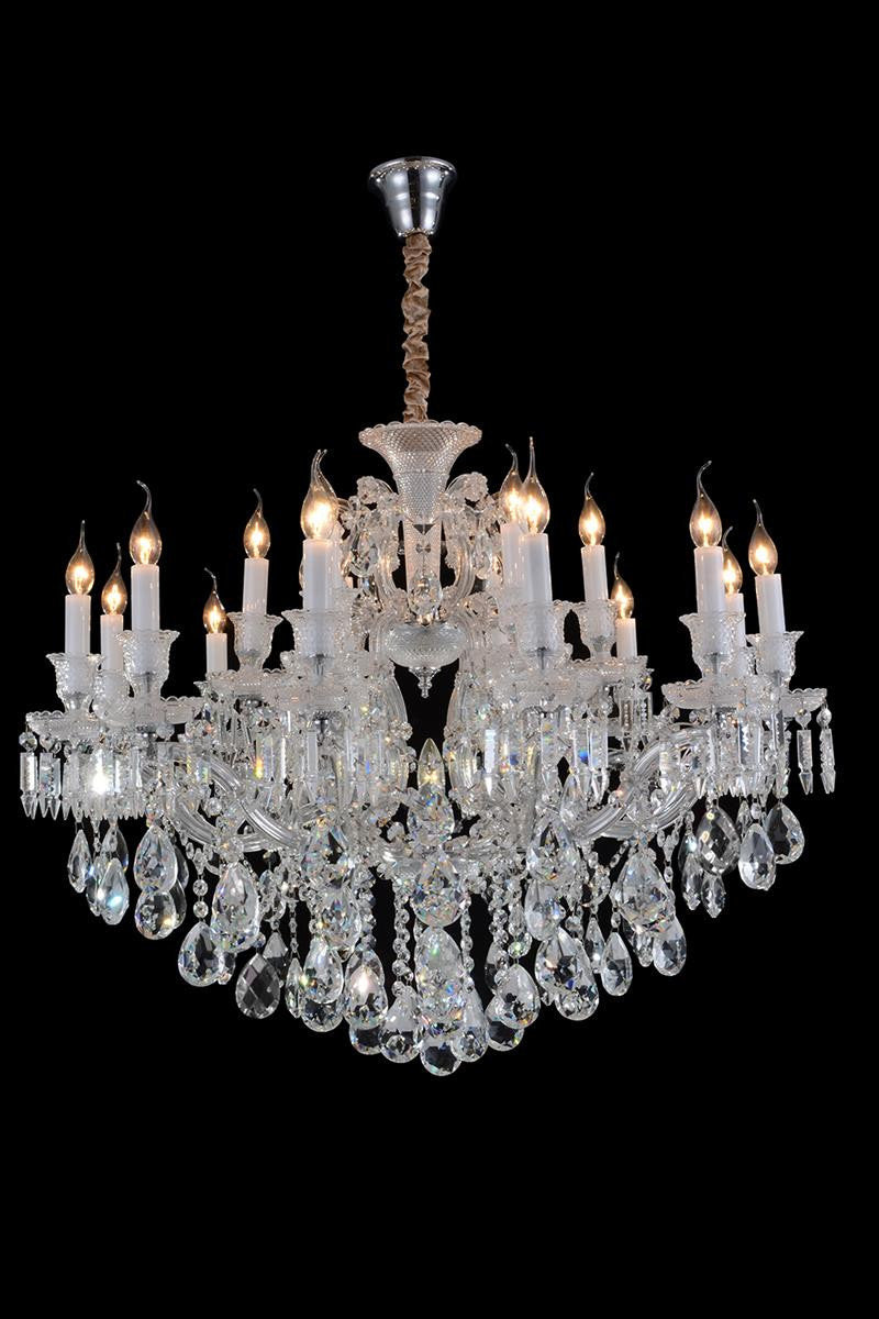 Aico Lighting Chambord 25 Light Chandelier in Clear and ChromeBy Michael Amini