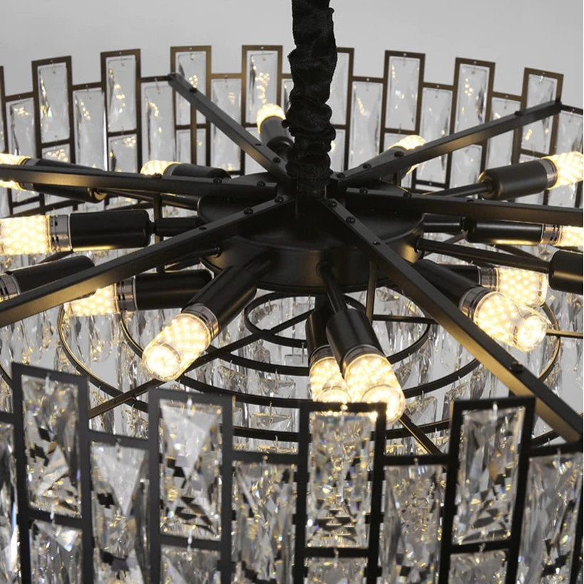 32" Molini Clear Crystal ChandelierBy MORSALE