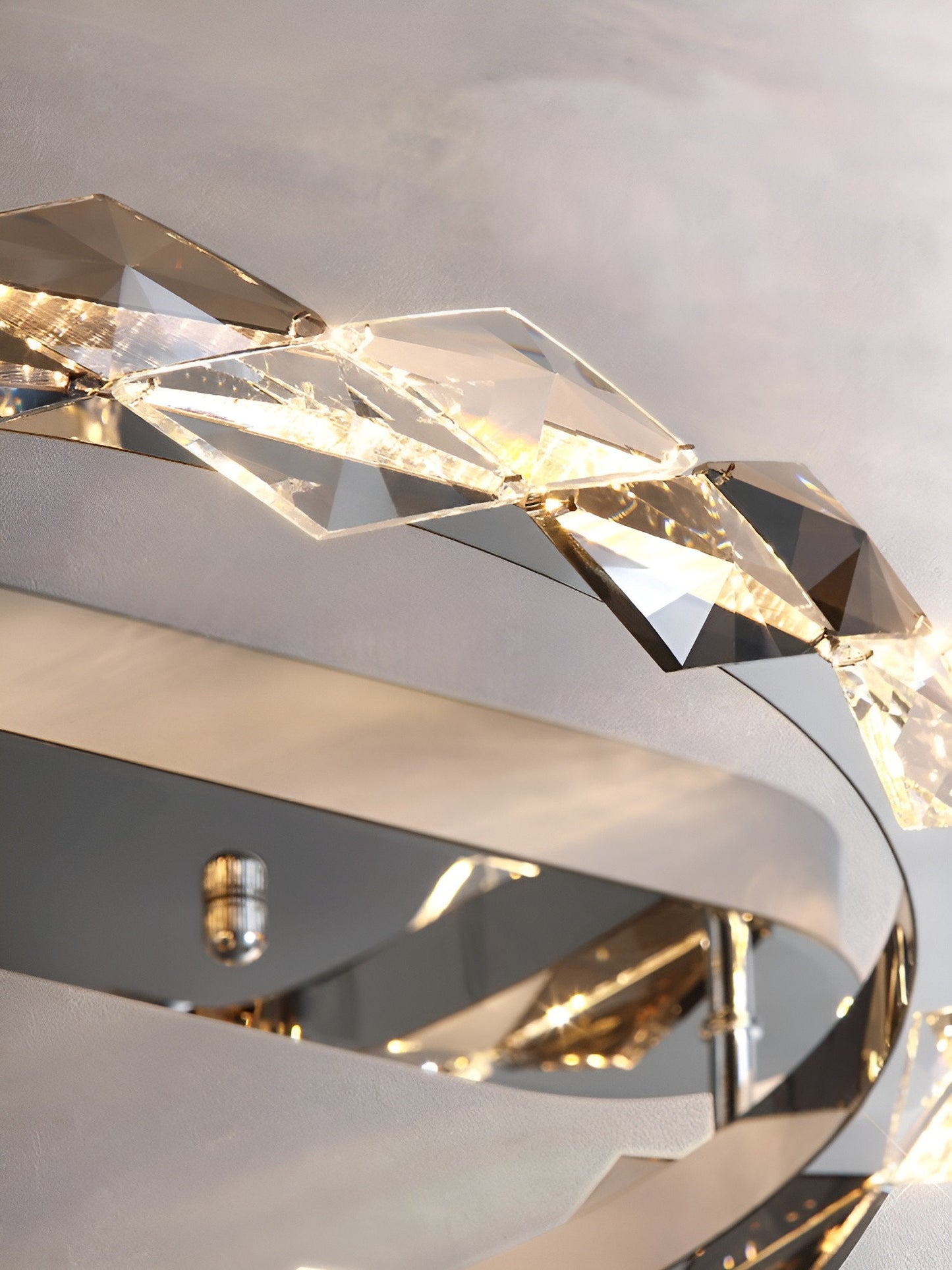 Acquedolci | Luxury Crystal Circular Ceiling Chandelier, 48w LargeBy Miron Demid LLC