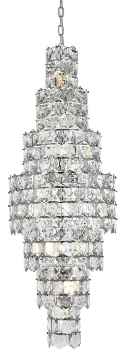 Adaline 26 Light Chandelier, ChromeBy Elegant Furniture & Lighting
