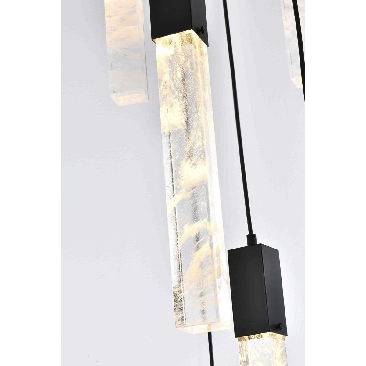 Aurora 13 Light Chandelier, BlackBy Elegant Furniture & Lighting