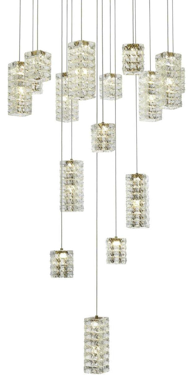Aston 16 Light Pendant, Satin GoldBy Elegant Furniture & Lighting