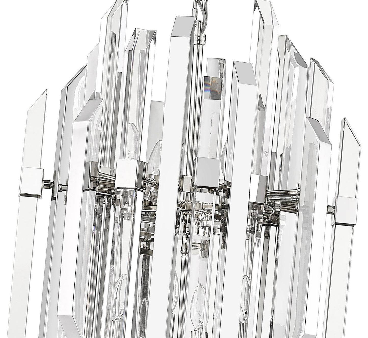 Z-Lite 4006-8 Bova 9 Light 20"W Crystal Chandelier - Polished NickelBy Z-LIte