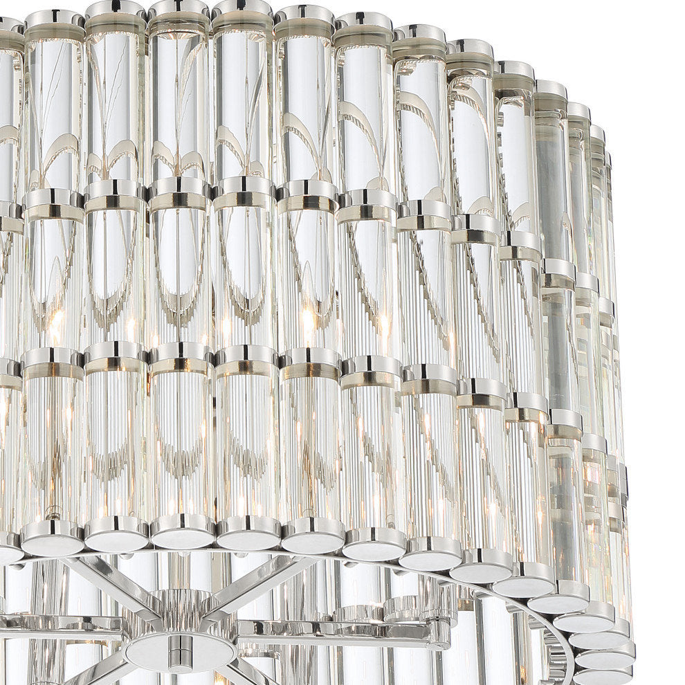 Crystorama Elliot 6-Light Chandelier Polished NickelBy Crystorama Lighting