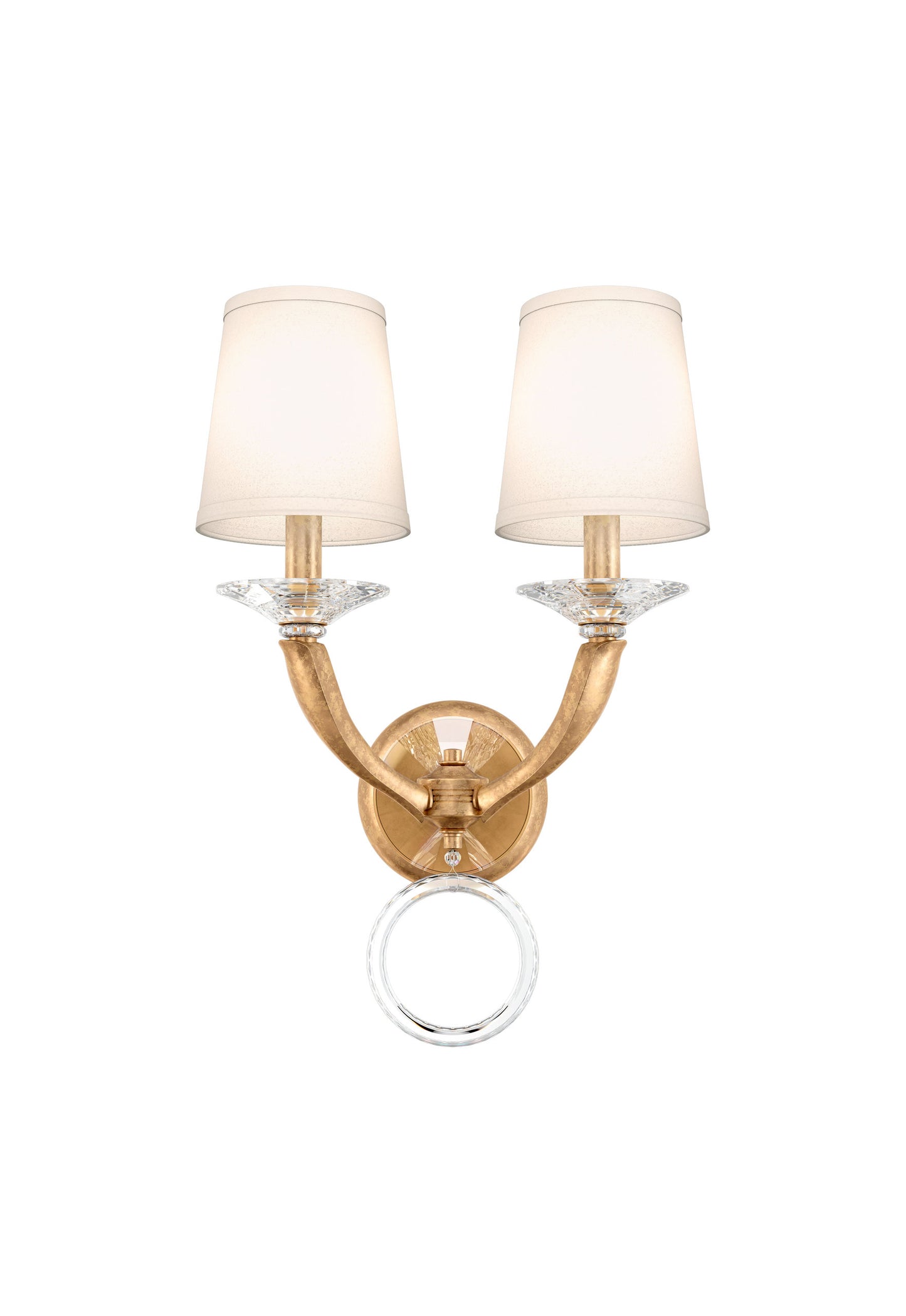 Schonbek Ma1002N-26O 2 Light Crystal Sconce, French GoldBy Schonbek