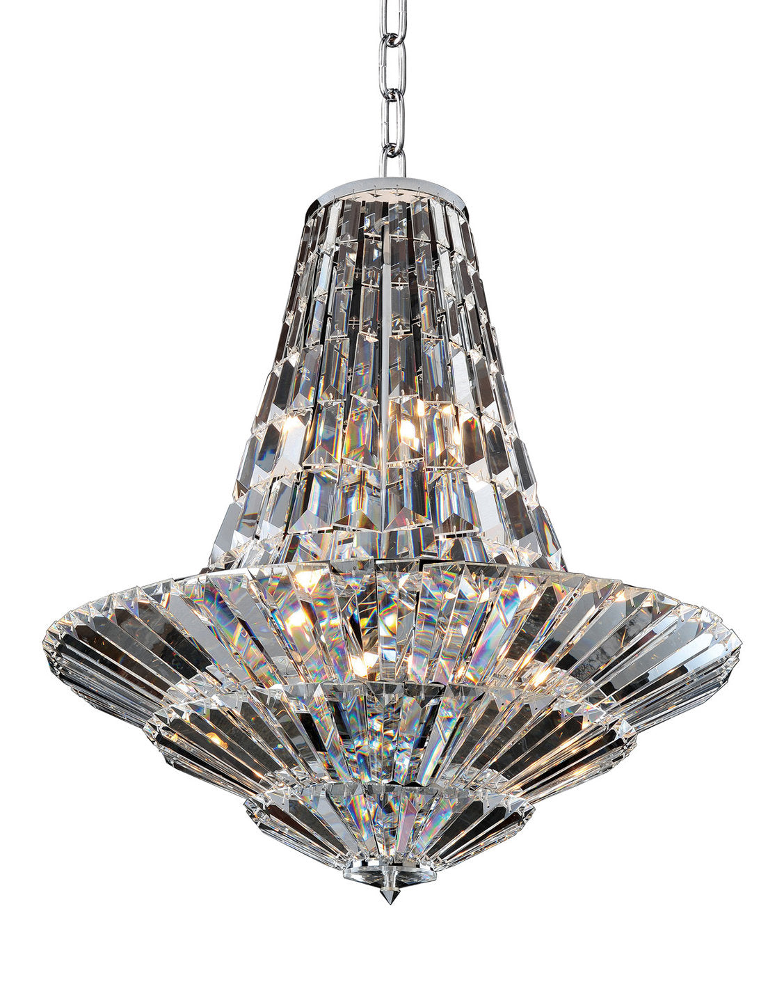 Auletta 24"x28" 12-Light Transitional Chandelier by AllegriBy Allegri Crystal by Kalco Lighting