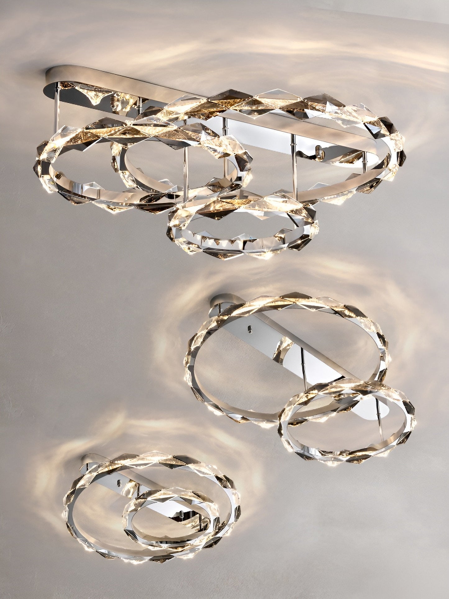 Acquedolci | Luxury Crystal Circular Ceiling Chandelier, 48w SmallBy Miron Demid LLC