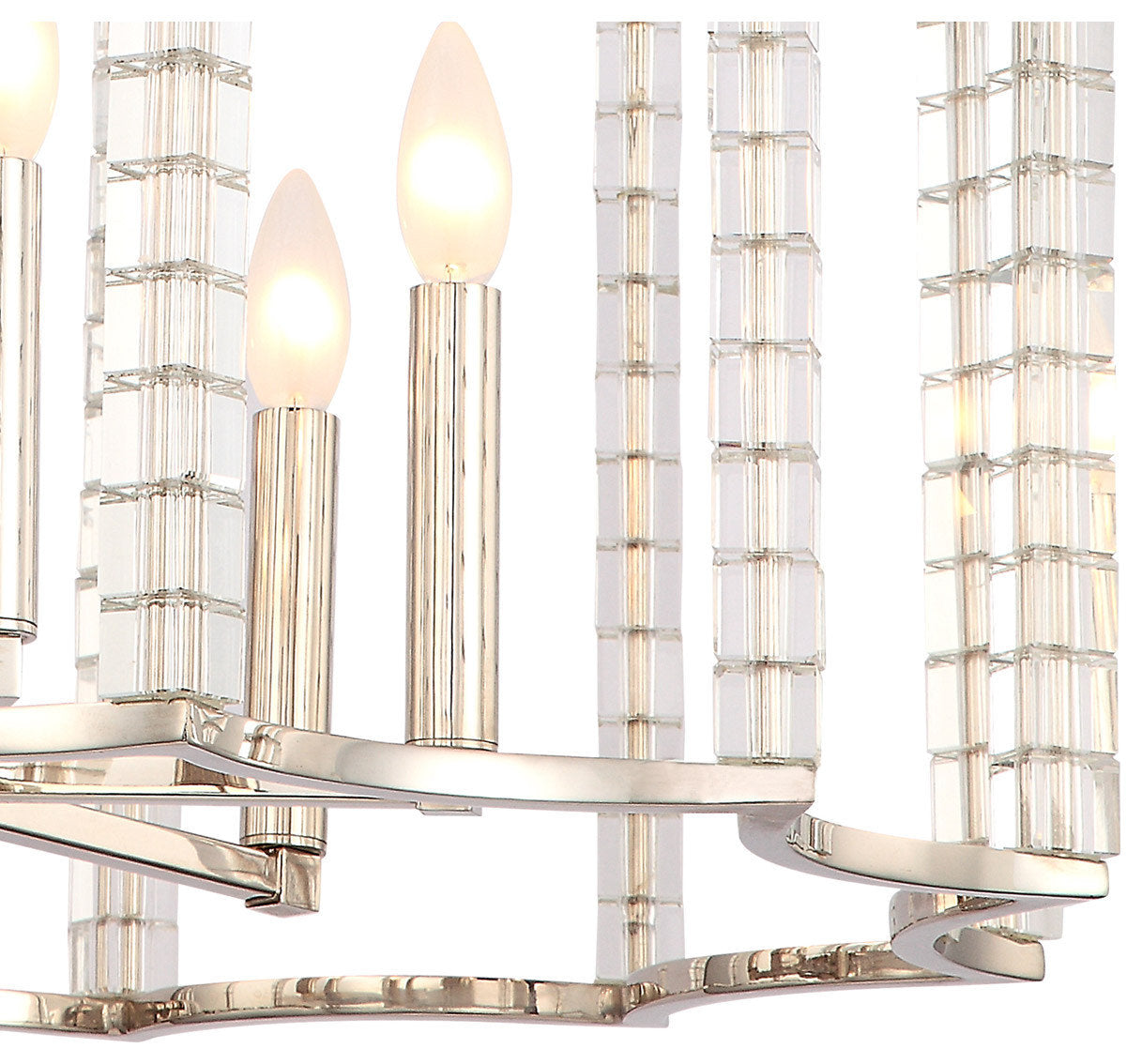 Carson 6 Light Chandelier, Polished NickelBy Crystorama Lighting