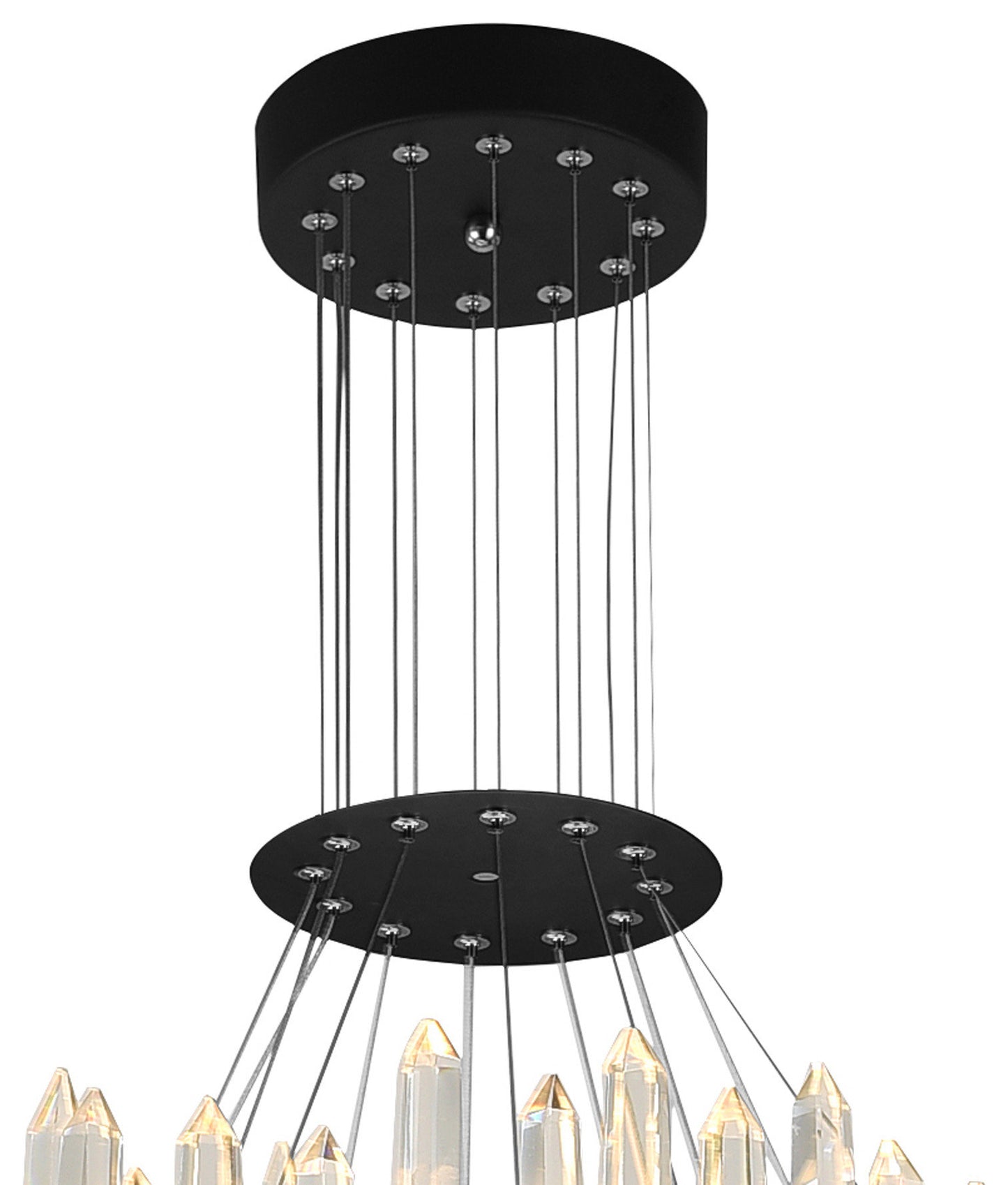 Juliette LED Chandelier With Black FinishBy CWI Lighting
