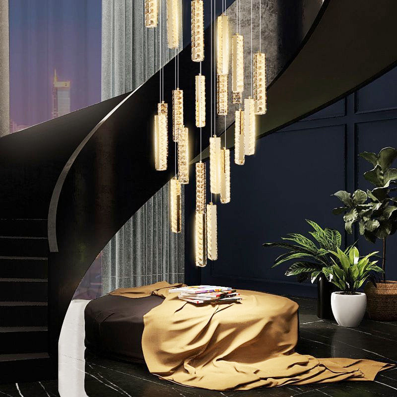 Santa Margherita Ligure | Creative Gold LED Crystal Chandelier, 28 Lights, Warm LightBy Miron Demid LLC