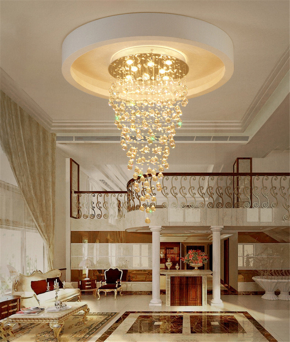 Le Tignet | Creative Large Raindrops Crystal Chandelier, 16 Bulbs, Warm LightBy Miron Demid LLC