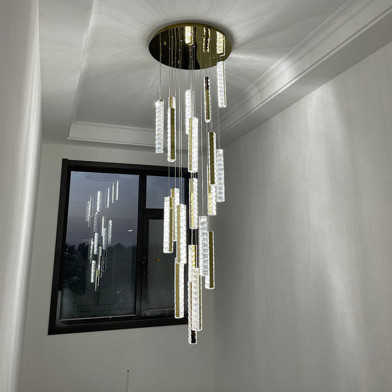Santa Margherita Ligure | Creative Gold LED Crystal Chandelier, 28 Lights, Warm LightBy Miron Demid LLC
