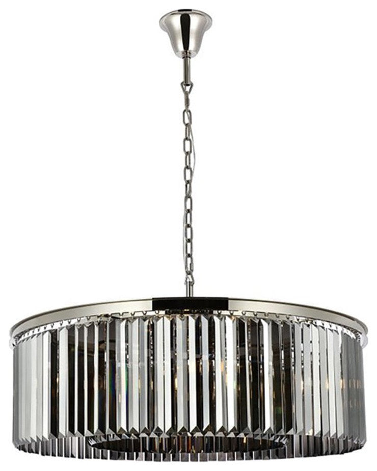 Urban Classic Sydney 10-Light Metal Royal Cut Chandelier in Polished NickelBy Urban Classic