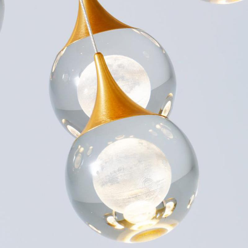 MIRODEMI? Pigna | Modern Crystal LED Chandelier with Hanging Balls, 13 LightsBy Miron Demid LLC