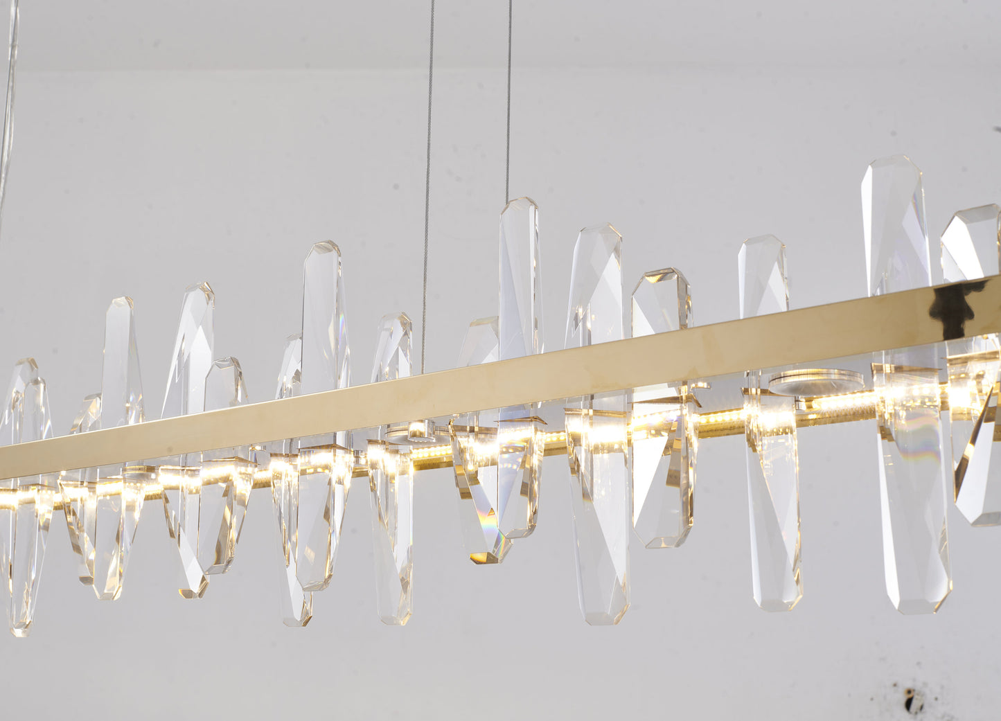LED Chandelier, GoldBy Design Living