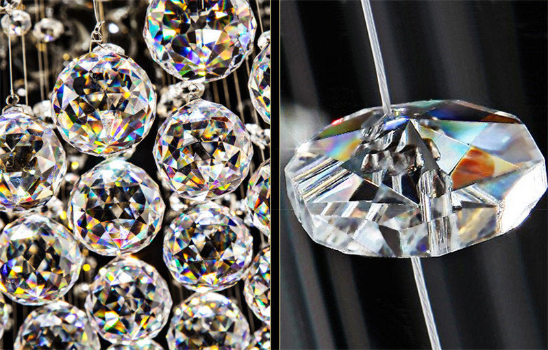 Agropoli | Luxury Rectangle LED Crystal Lamp for Dining Room, L39.4xw9.8xh39.4", Cool LightBy Miron Demid LLC