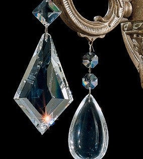 La Scala 6-Light Chandelier in Antique Silver With Clear Heritage CrystalBy Schonbek