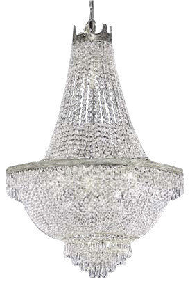 Swarovski Tm French Empire Chandelier, 36"x30", SilverBy HarrisonLane510