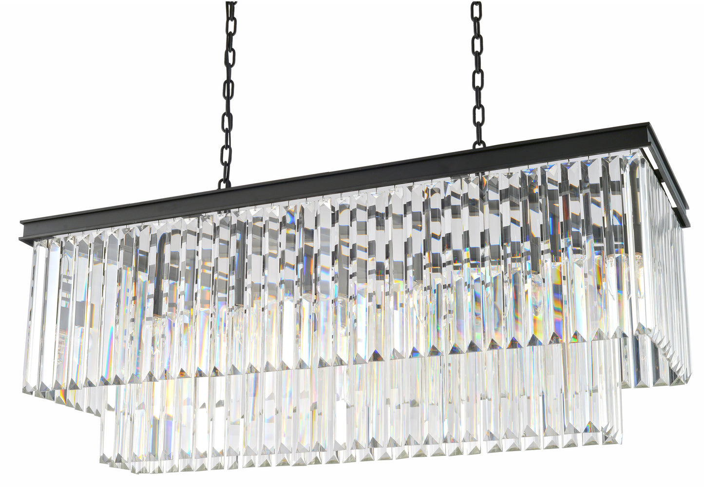 Artistry Lighting Reston Rectangular Chandelier 48x16x18, BlackBy Artistry Lighting