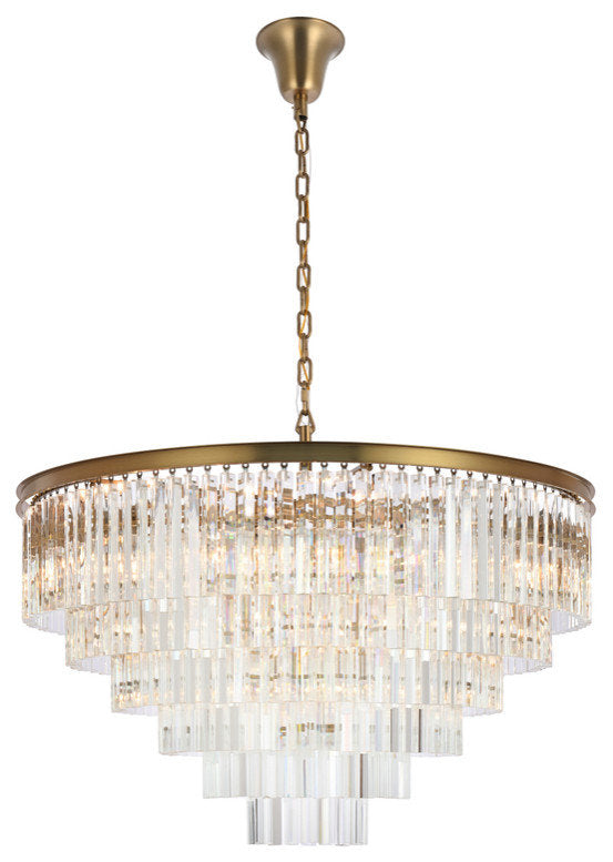 Elegant Lighting Sydney 44" Round Crystal ChandelierBy Elegant Furniture & Lighting