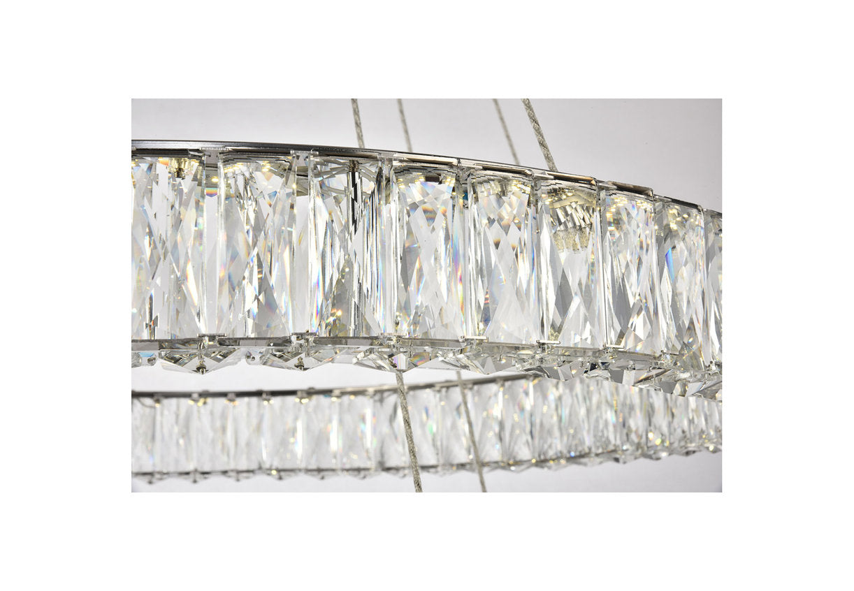 Monroe Integrated LED Chip Light Chrome ChandelierBy Elegant Furniture & Lighting
