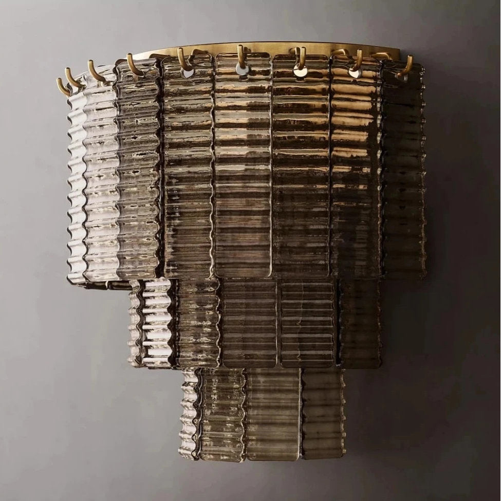 Palermo Smoke Crystal Wall SconceBy MORSALE