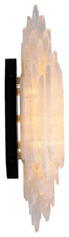 Selenite Wall Sconce, 18" HBy Akari Lanterns