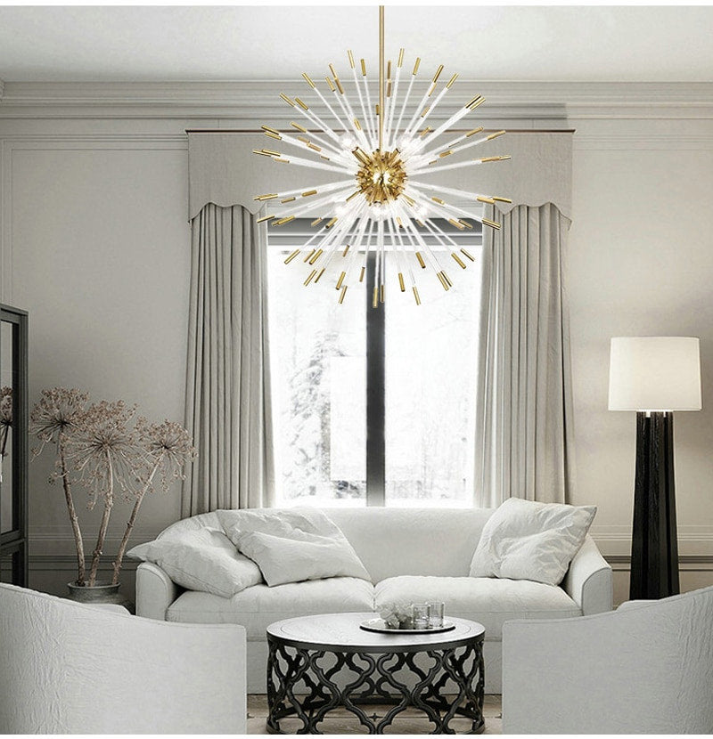 Oletta | Dandelion-Shaped LED Crystal Chandelier, L 23.6* W 15.8By Miron Demid LLC