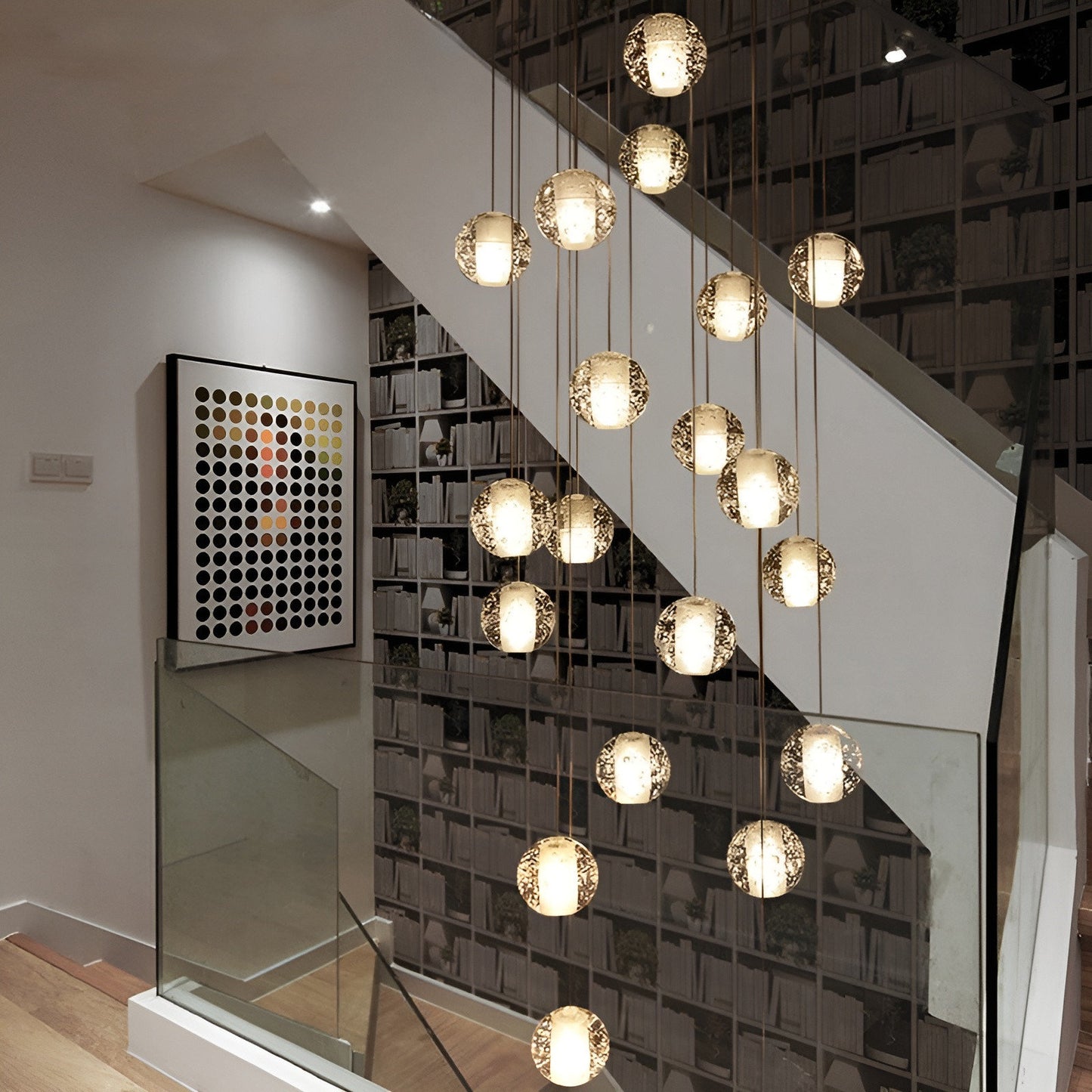 Lenno | Crystal Hanging Light Fixture, 25 LightsBy Miron Demid LLC
