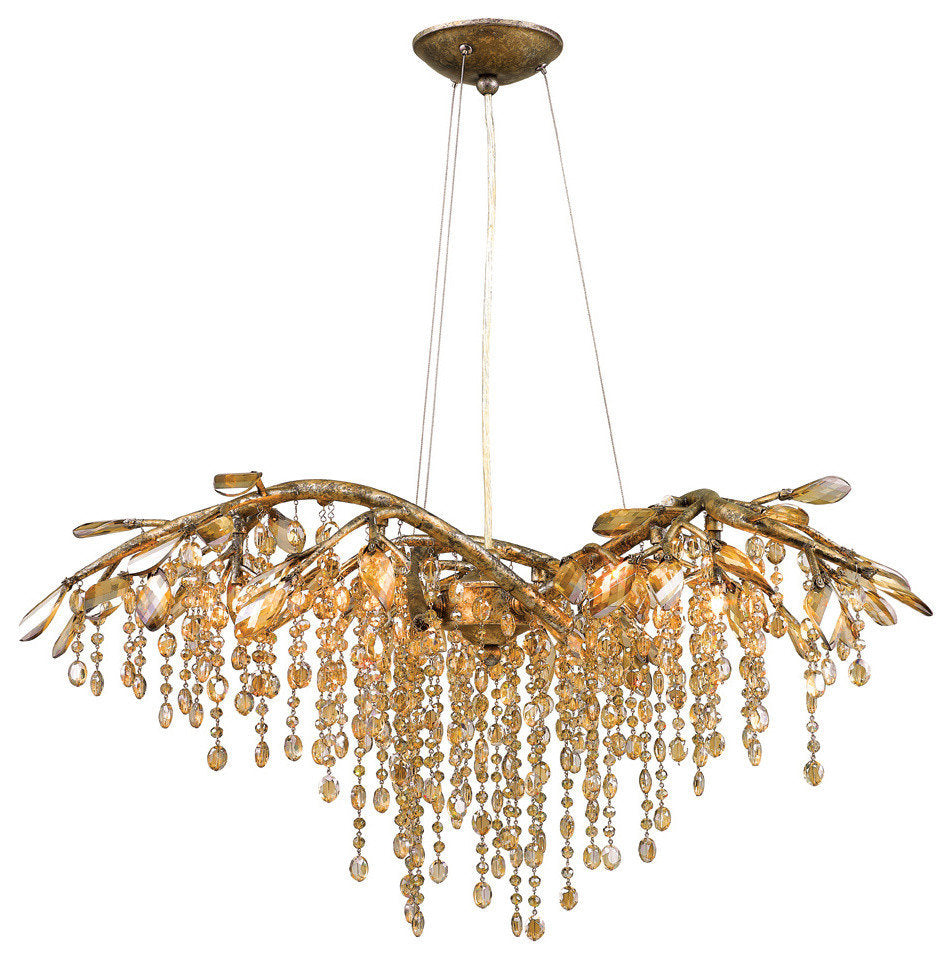 Golden Lighting 9903-6 MG Autumn Twilight - 6 Light Large ChandelierBy Golden Lighting