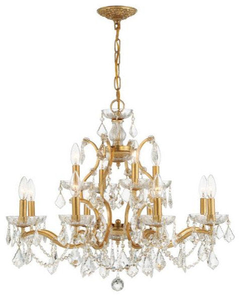 Filmore 12-Light Chandelier In Traditional Style, 24"Hx29"WBy Crystorama Lighting