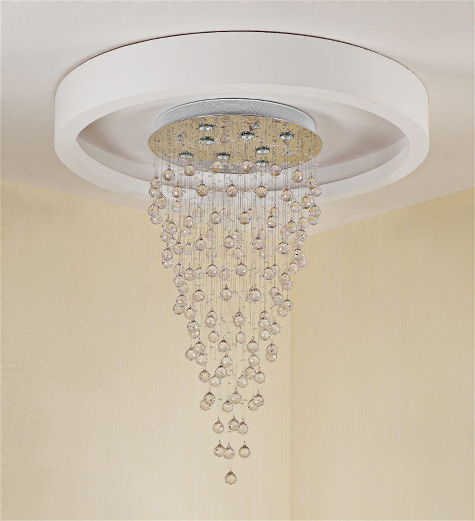Le Tignet | Creative Large Raindrops Crystal Chandelier, 16 Bulbs, Warm LightBy Miron Demid LLC