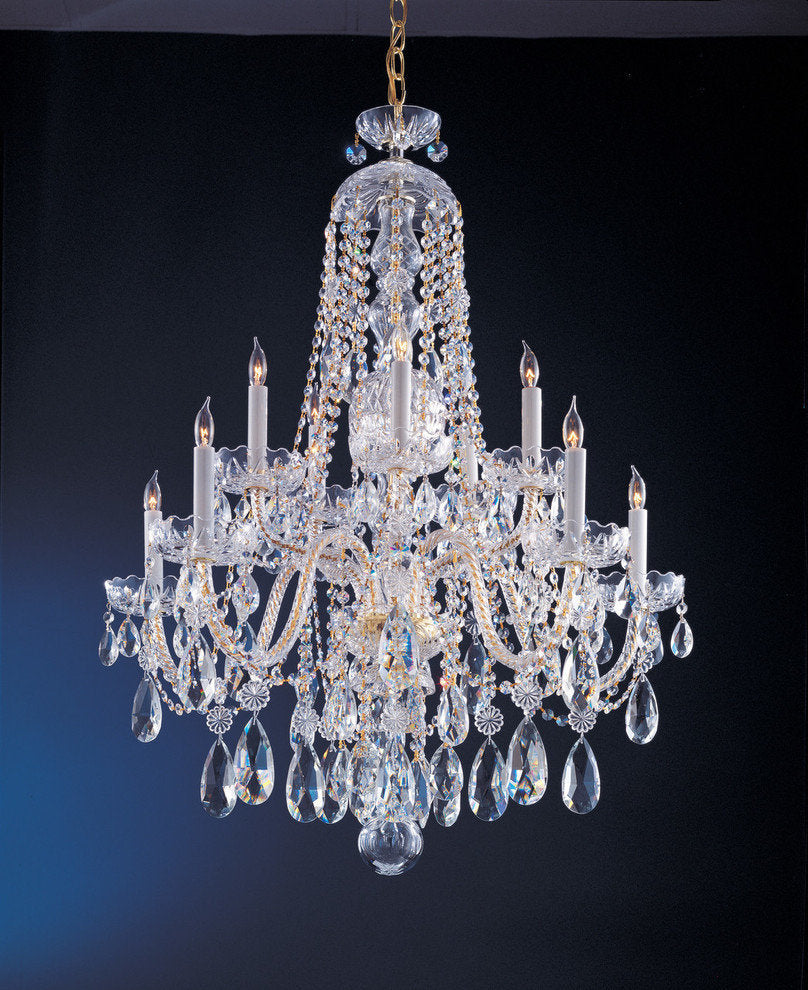 Crystorama 10-Light Clear Crystal Chrome Chandelier, Polished Chrome, Polished BBy Crystorama Lighting