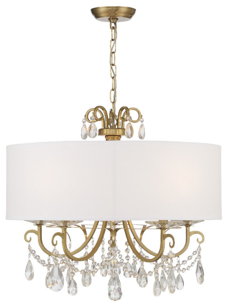 Crystorama Othello 5 Light Chandelier 6625-VG-CL-S - Vibrant GoldBy Crystorama Lighting