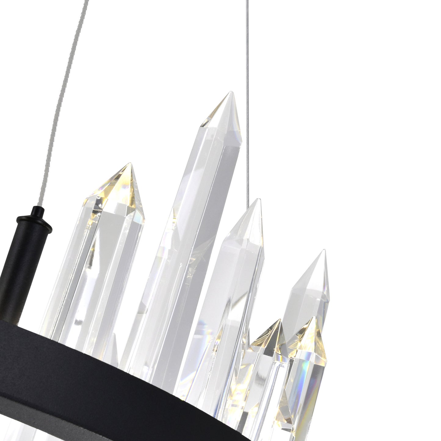 Juliette LED Chandelier With Black FinishBy CWI Lighting
