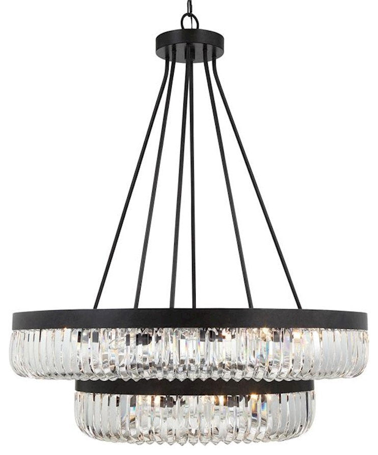 Crystorama Alister 26-Light Chandelier Charcoal BronzeBy Crystorama Lighting
