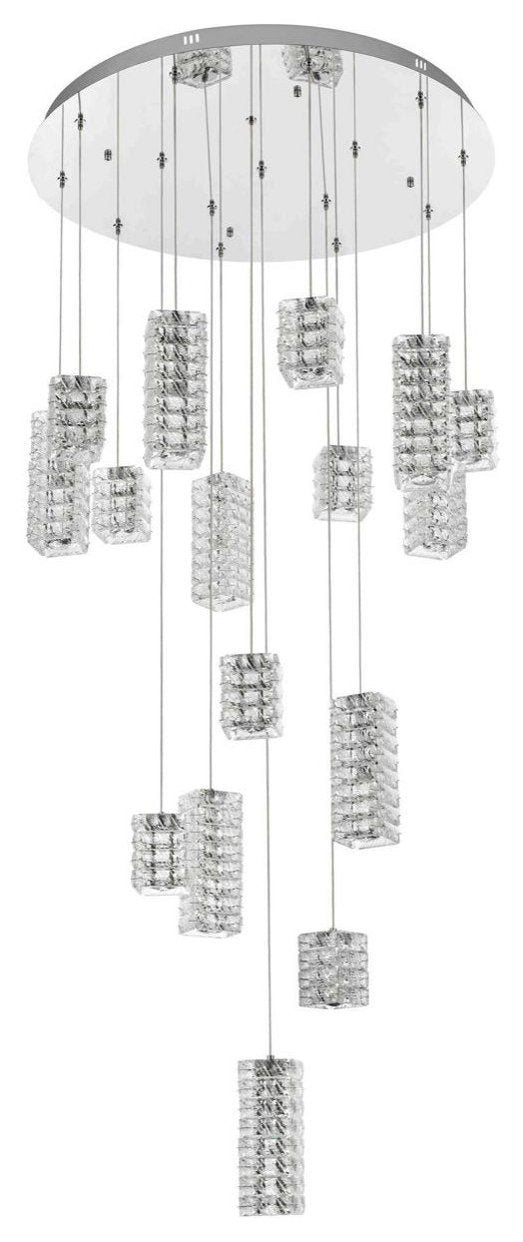 Aston 16 Light Pendant, ChromeBy Elegant Furniture & Lighting