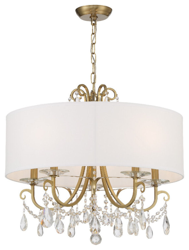 Crystorama Othello 5 Light Chandelier 6625-VG-CL-S - Vibrant GoldBy Crystorama Lighting