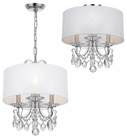 Othello 3 Light Chandelier in Classic Style, 15"Wx15"HBy Crystorama Lighting