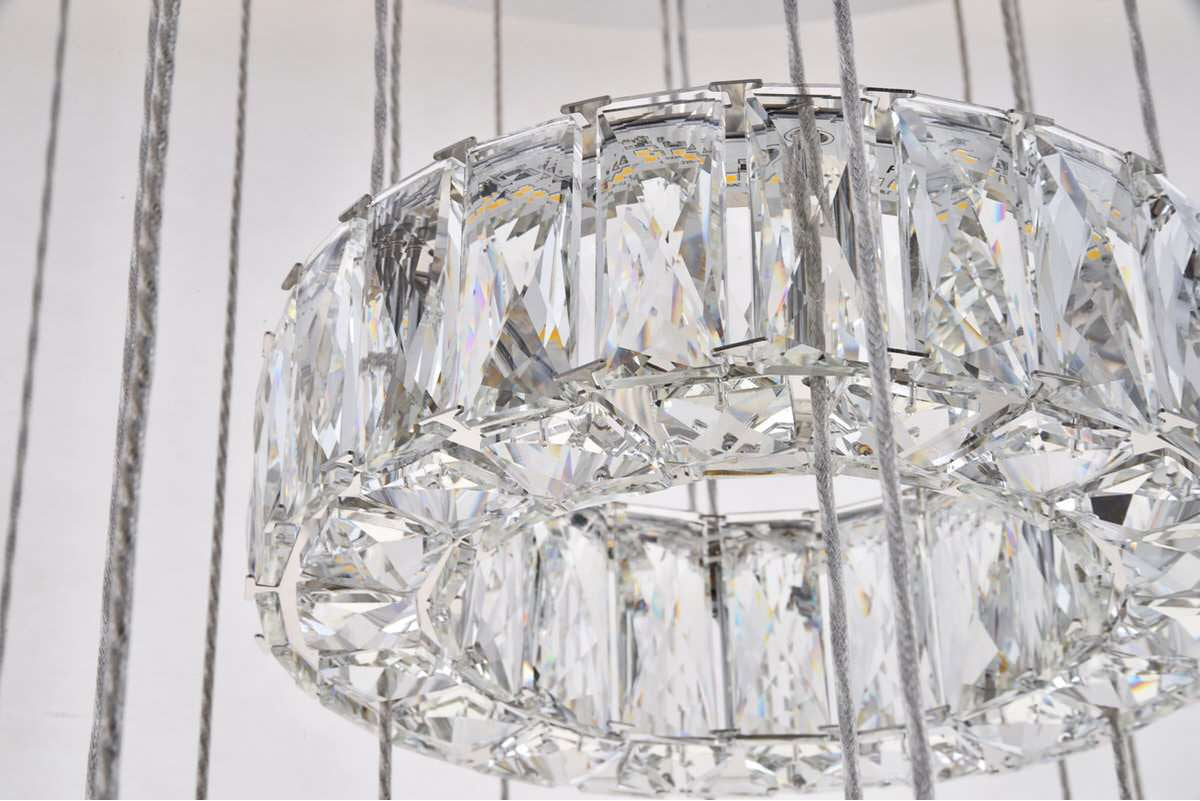 Contemporary Chrome-Light ChandelierBy Home Living
