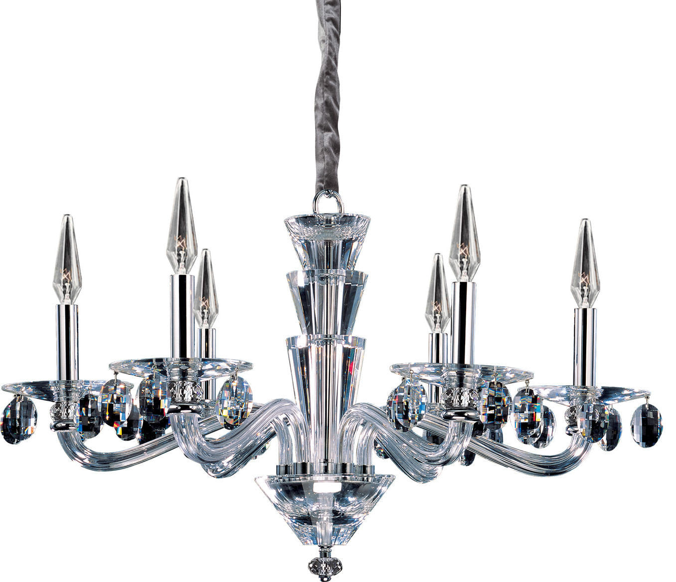 Fanshawe Chandelier, Chrome, 9By KALCO LIGHTING