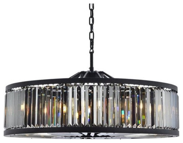Urban Classic Chelsea 10-Light Metal Royal Cut Chandelier in Matte BlackBy Urban Classic