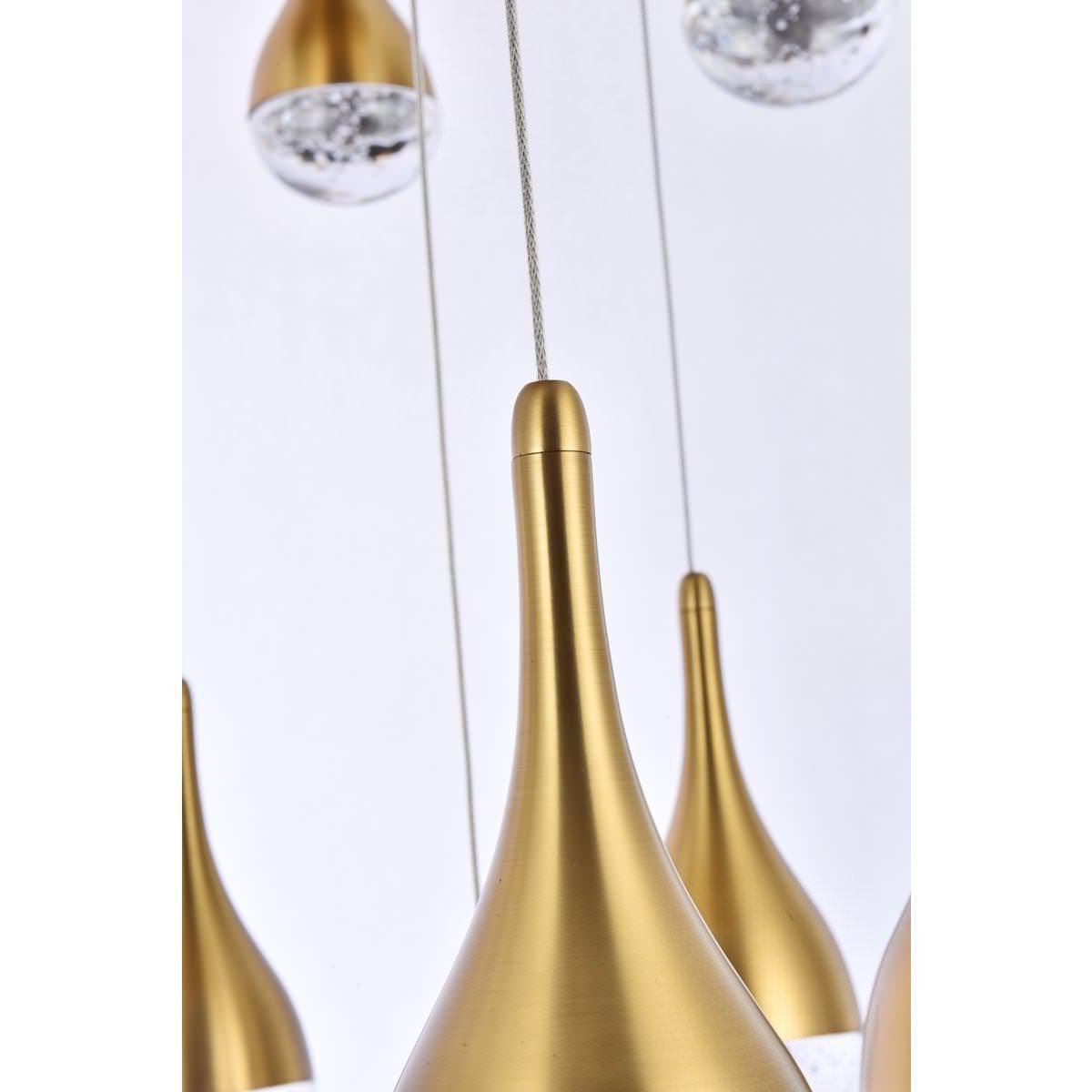 Amherst 25 Light Chandelier, Satin GoldBy Elegant Furniture & Lighting