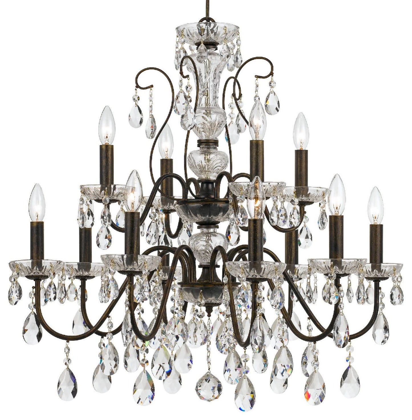 Crystorama Lighting Group 3029-CL-S Butler 12 Light 29"W Crystal - EnglishBy Crystorama Lighting