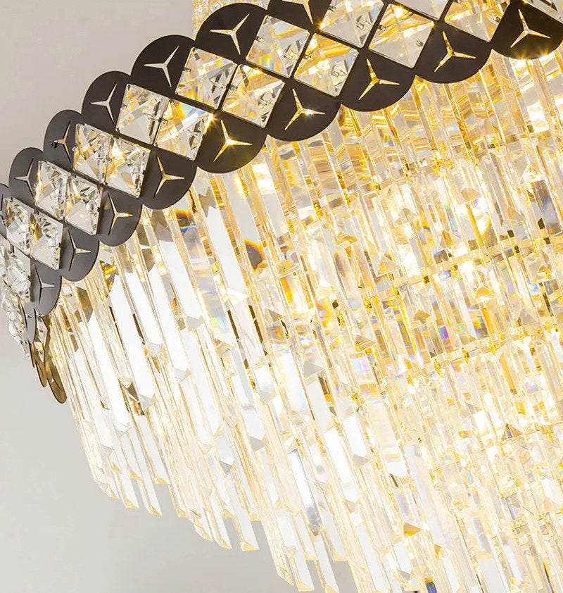 Chateauneuf-Grasse | Classical Duplex Crystal Chandelier, Dia39.4xh59.06" / Dia100xh150cm, Cool LightBy Miron Demid LLC