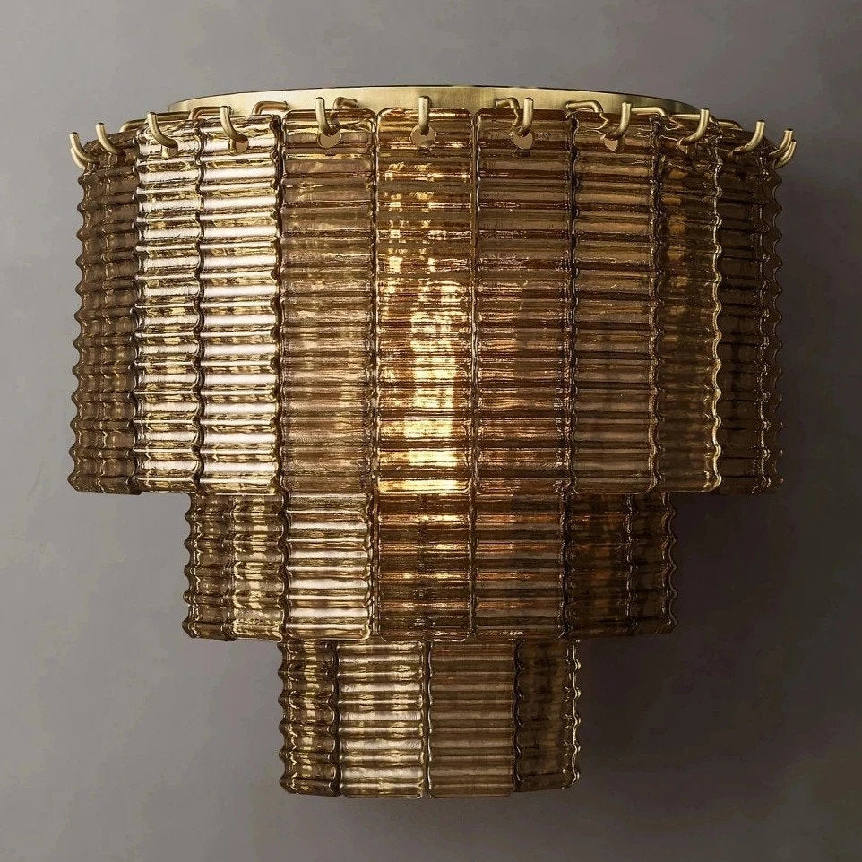 Palermo Smoke Crystal Wall SconceBy MORSALE